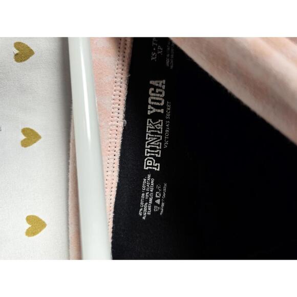 Victorias Secret PINK Bling Cheetah Leopard FOLDOVER Yoga Pants XS Flare - Picture 6 of 9